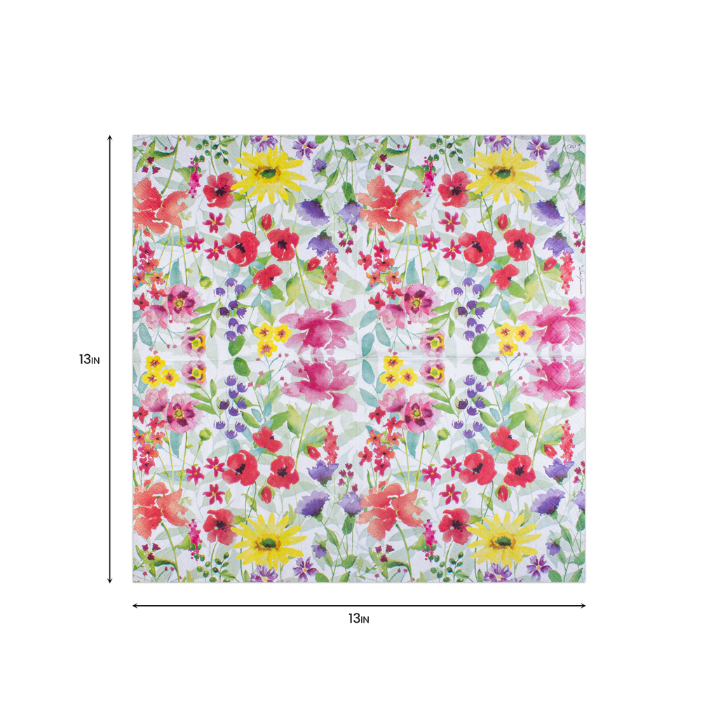 Decoupage Napkin Floral Artistry 13in x 13inch 3 Ply 1pc