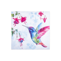 Decoupage Napkin Hummingbird Fuchsia 13 X 13inch 3 Ply 1pc