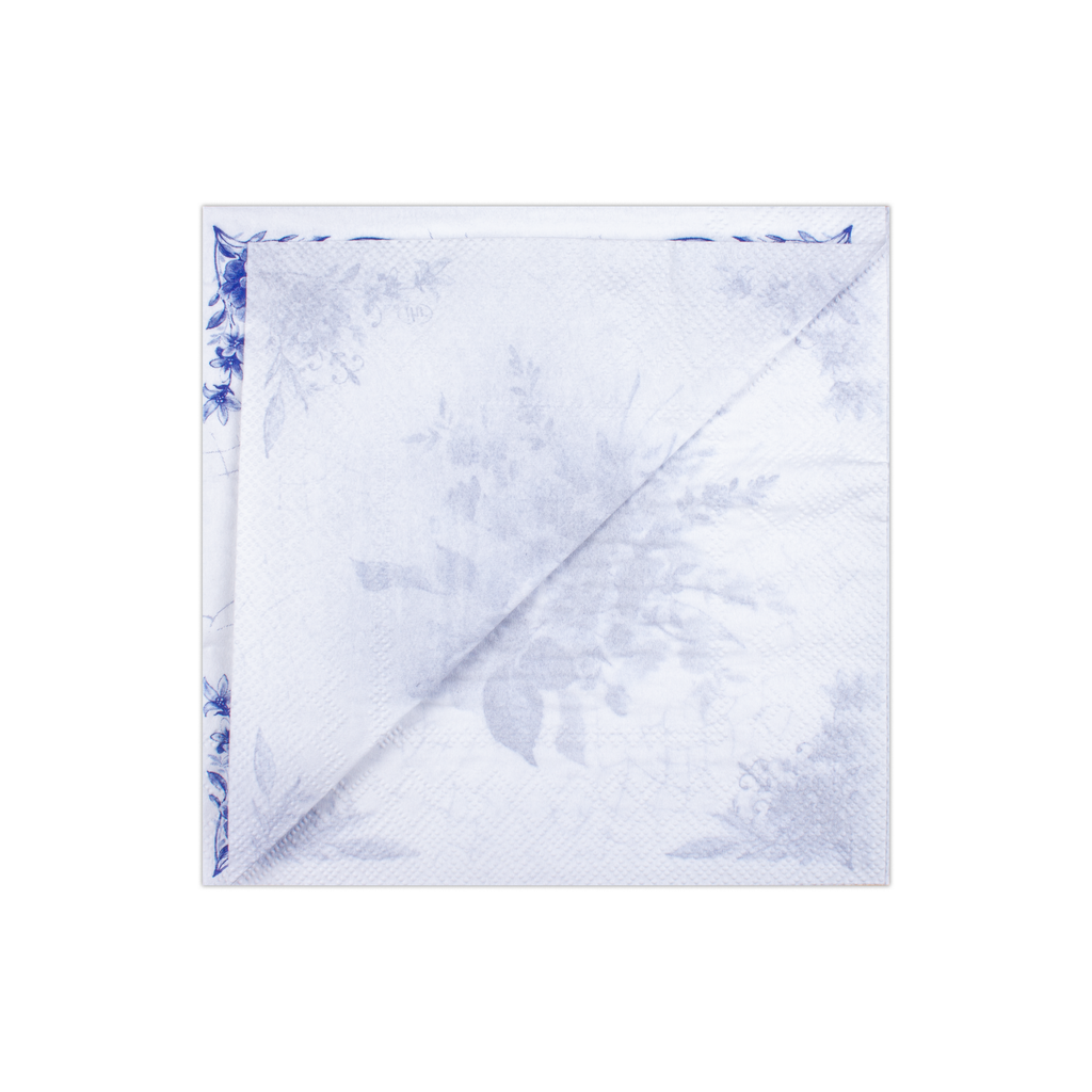 Decoupage Napkin Azure Rose 13in X 13in 3 Ply 1pc