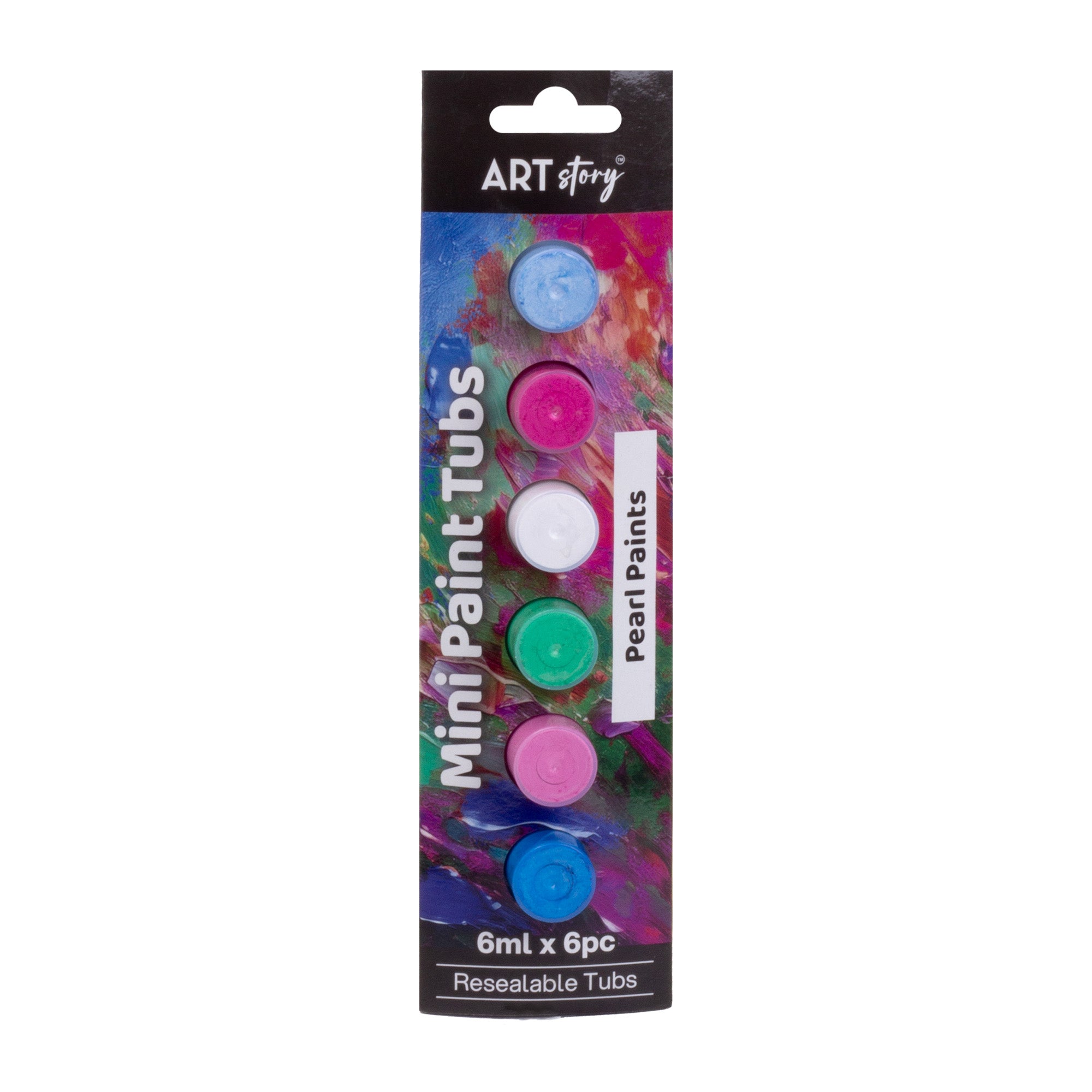 Mini Paint Tubs Pearl Paint Bright 6ml x 6 shades
