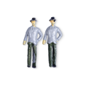 Miniature Human Figurine Assorted Colours H25mm 2pc