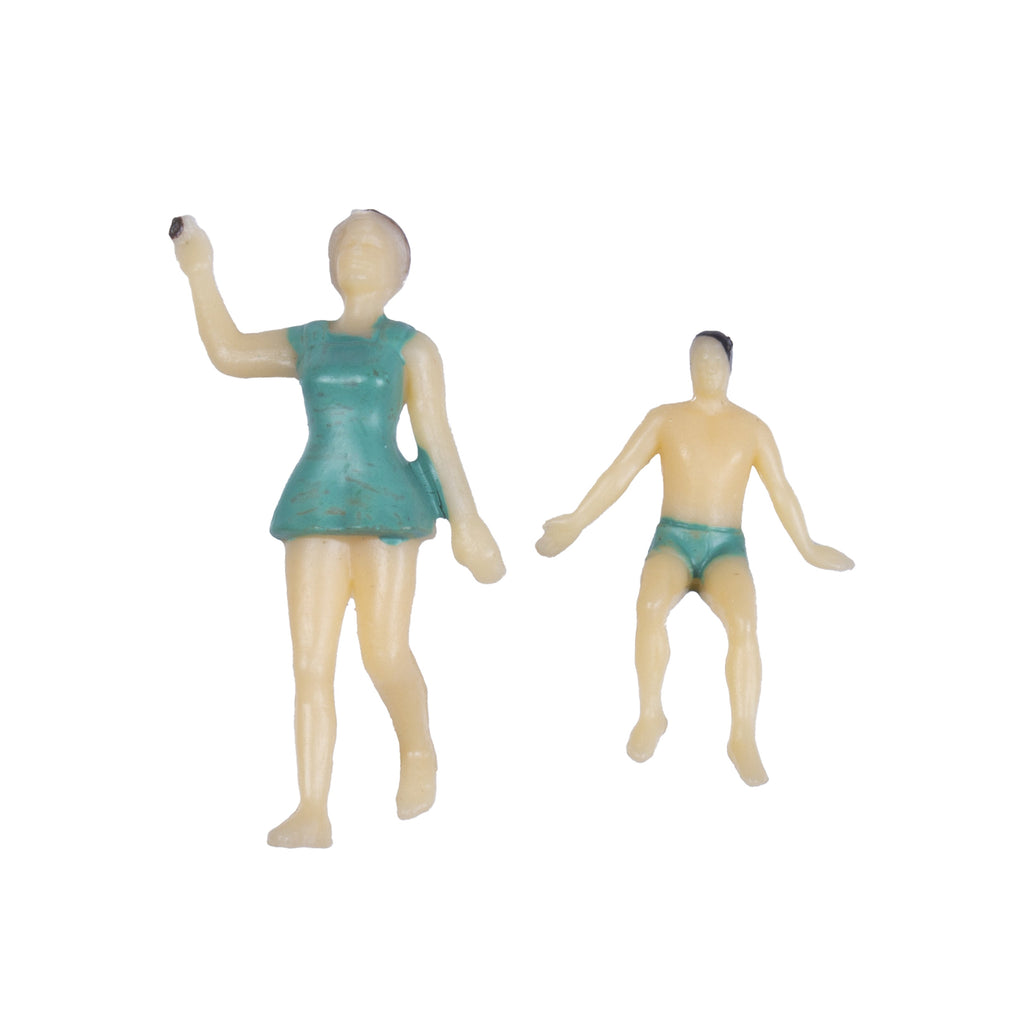 Miniature Human Figurine Beach Theme Assorted Colour H36mm 2pc