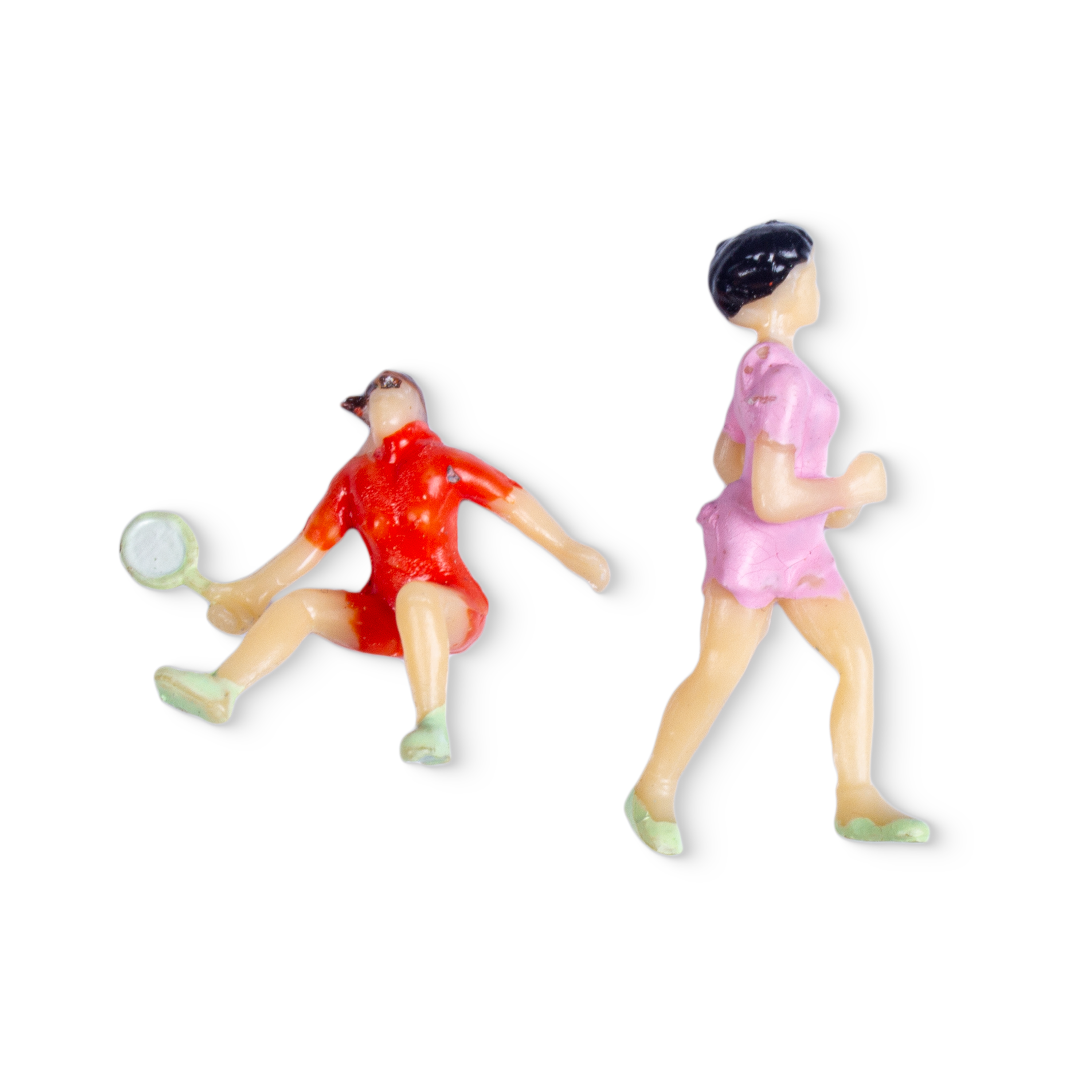 Miniature Human Figurine Sports Theme Assorted Colours H36mm 2pc