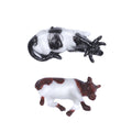 Miniature Cow Figurine Assorted Colours H20mm 2pc