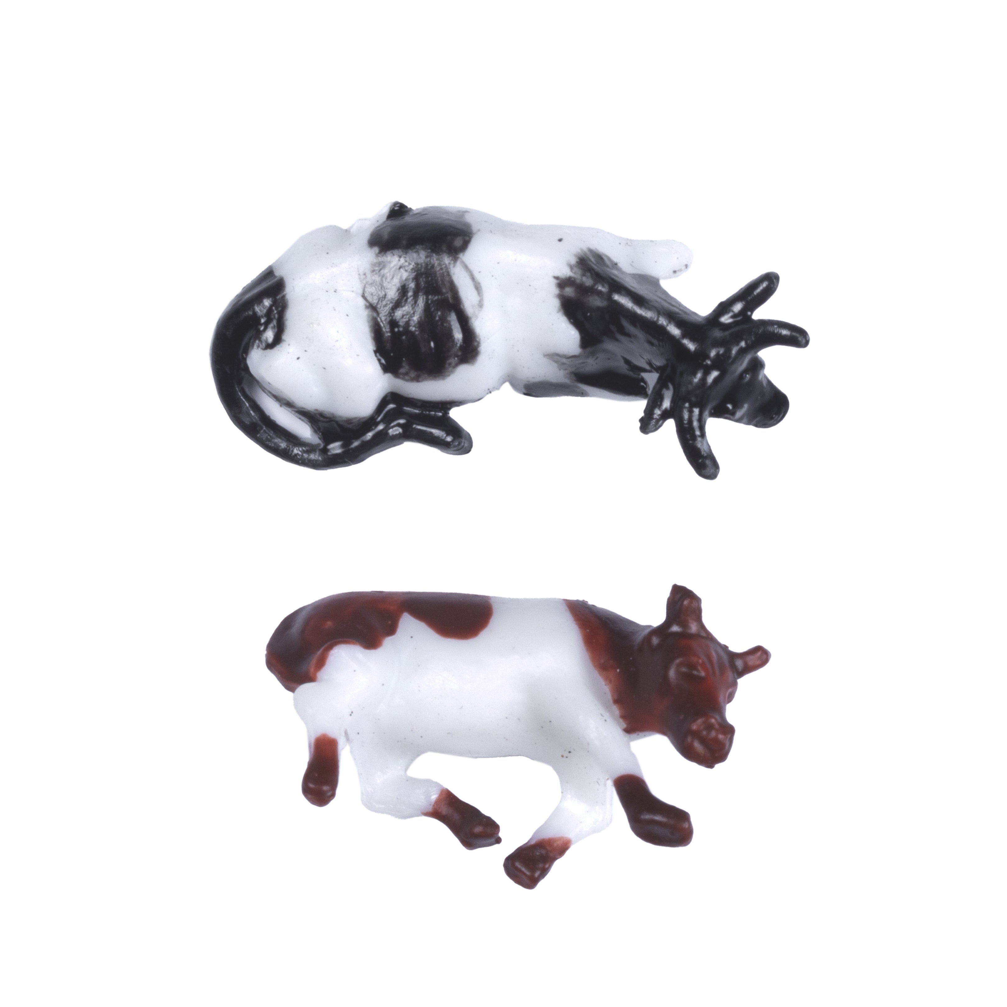 Miniature Cow Figurine Assorted Colours H20mm 2pc
