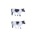 Miniature Cow Figurine Assorted Colours H7mm 2pc