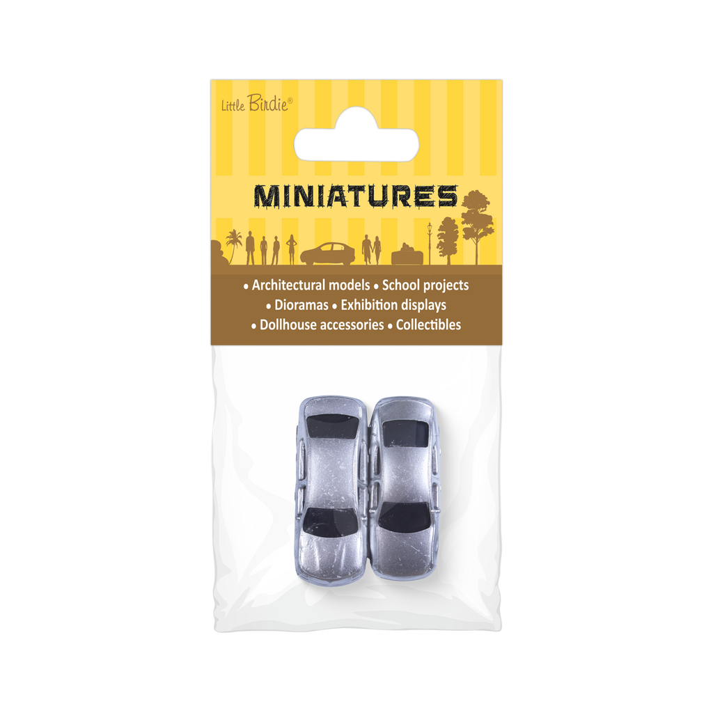 Miniature Car Assorted Colours L34 X W12mm 2pc
