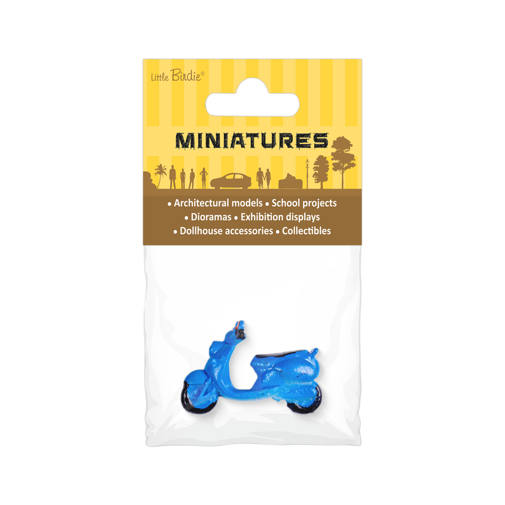 Miniature Scooter Assorted Colours L20 X W7 X H12mm 1pc