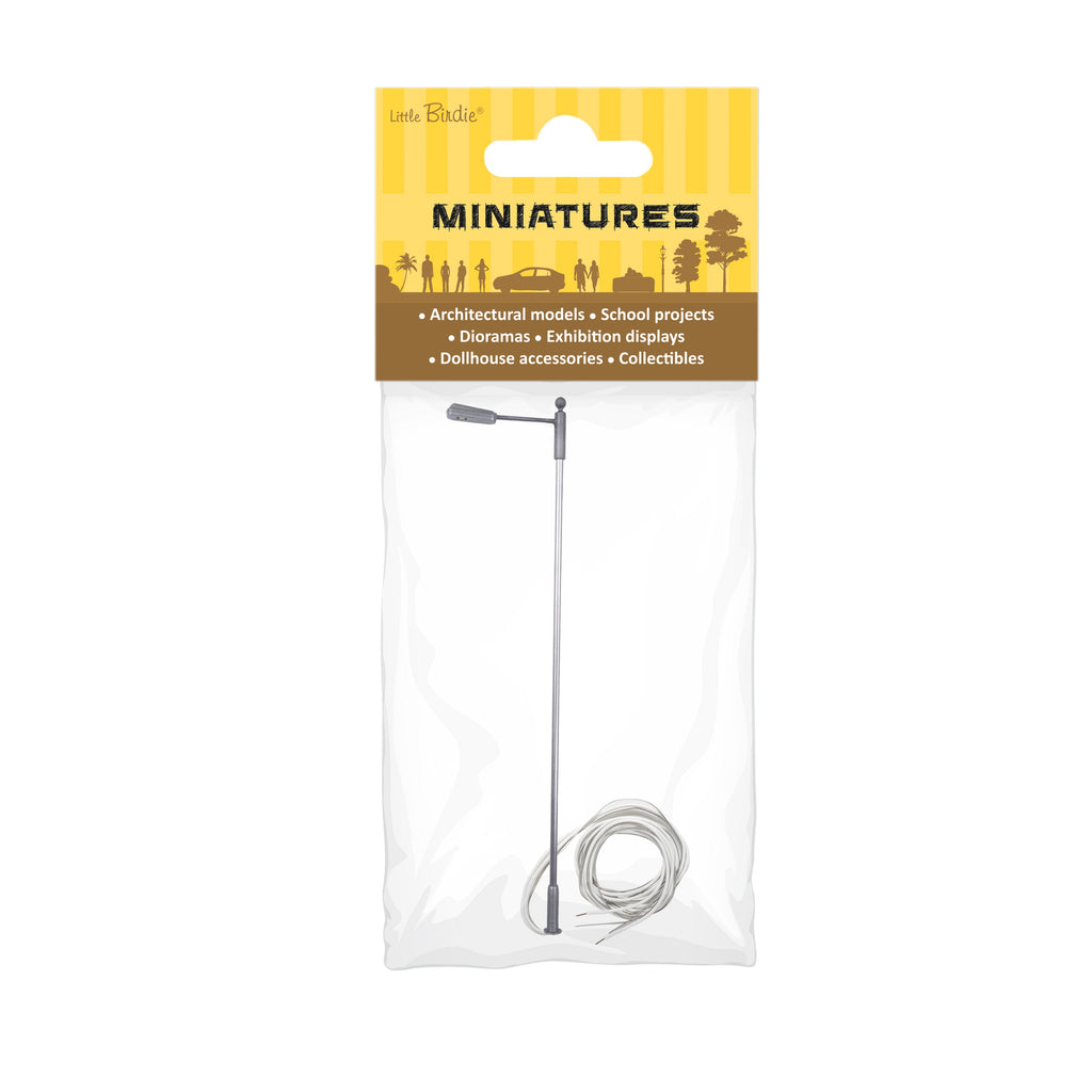 Miniature LED Street Light White Light 3V H140mm 1pc
