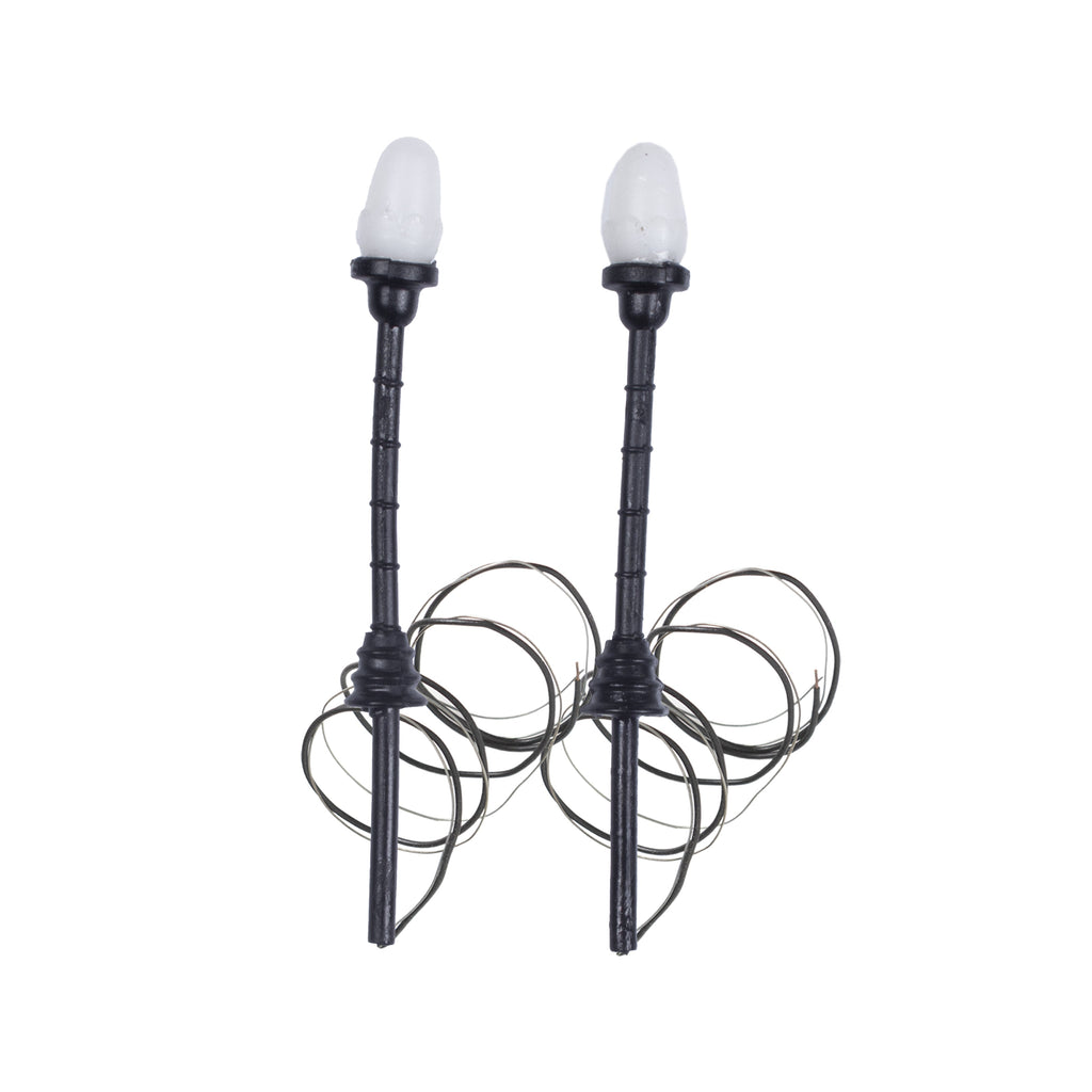 Miniature Lotus LED Lamp Post Single Light 3V H70mm 2pc