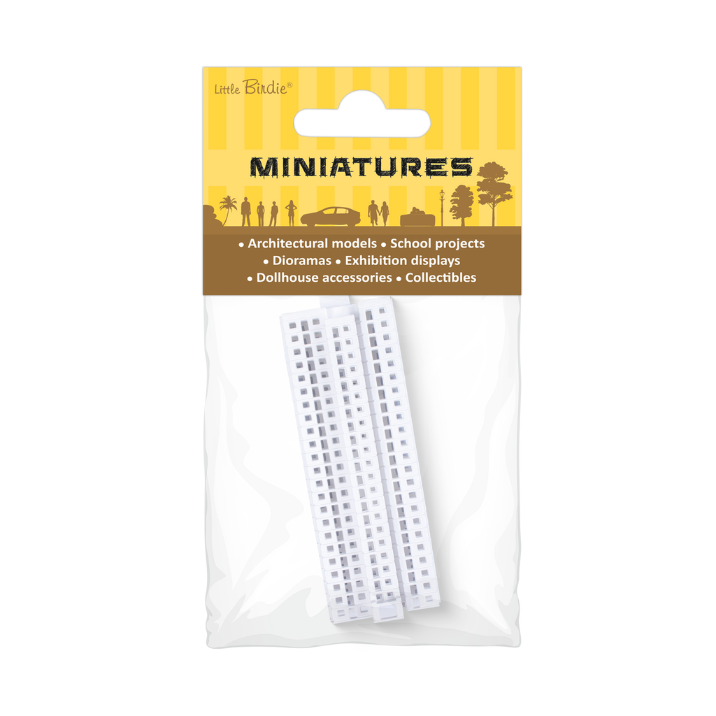 Miniature Multi Storey Building 23 Floors L35 X W18 X H95mm1pc