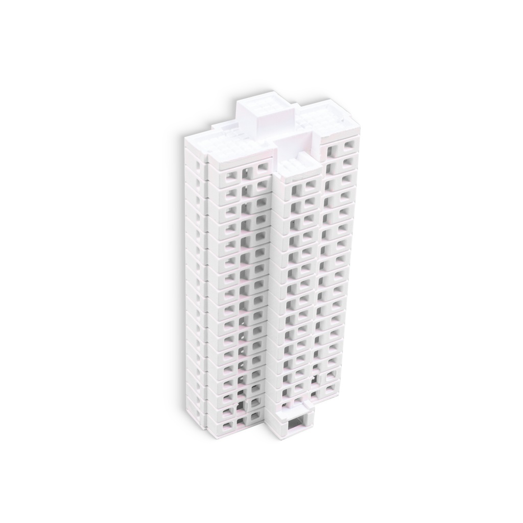 Miniature Multi Storey Building 17 Floors L35 X W18 X H72mm1pc
