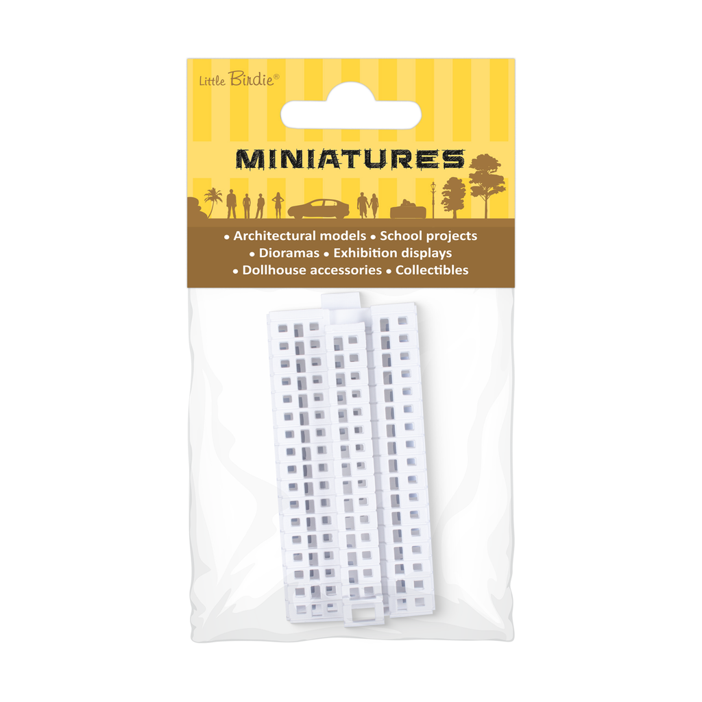 Miniature Multi Storey Building 17 Floors L35 X W18 X H72mm1pc