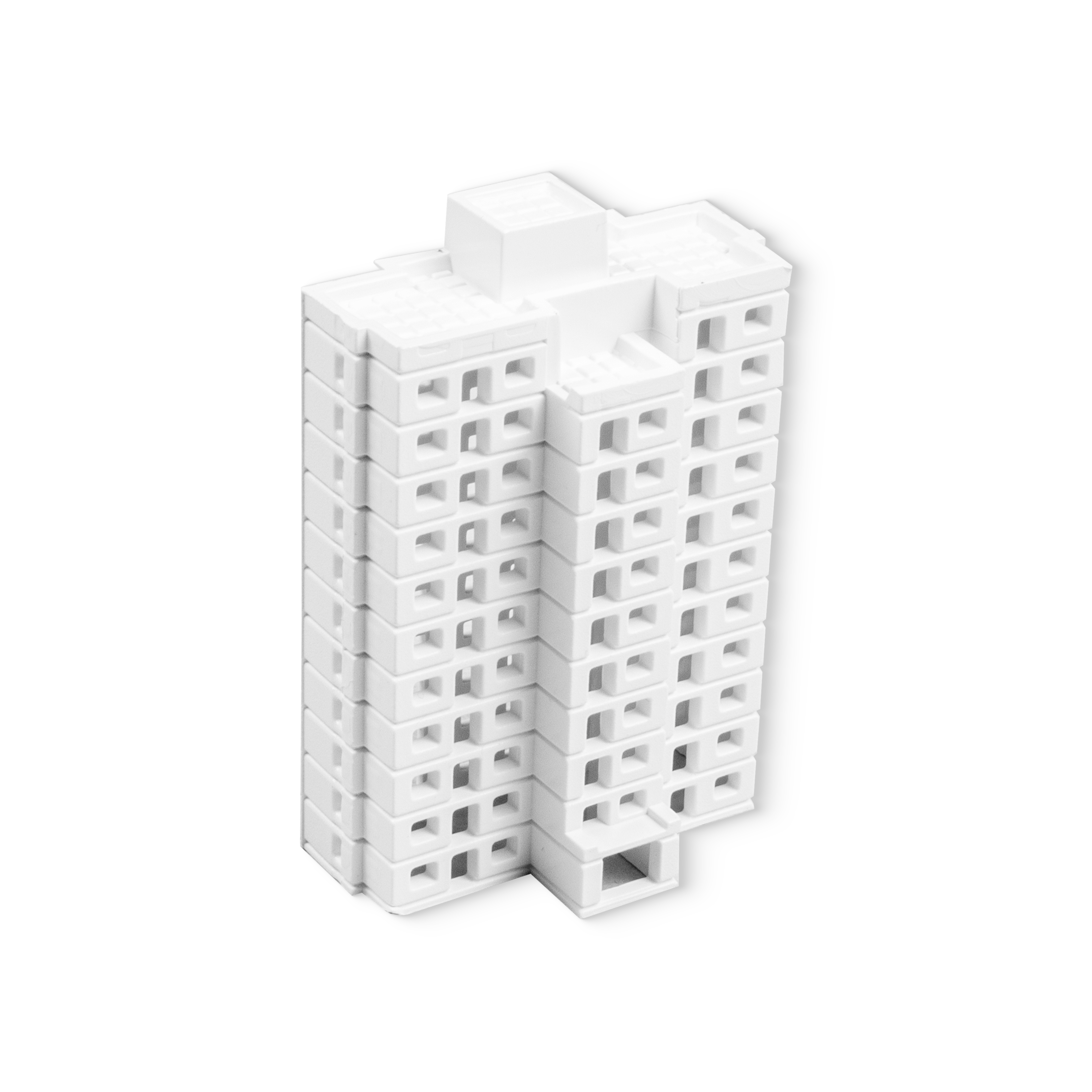 Miniature Multi Storey Building 11 Floors L35 X W18 X H50mm1pc
