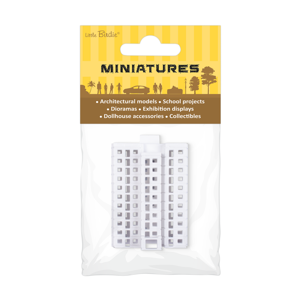 Miniature Multi Storey Building 11 Floors L35 X W18 X H50mm1pc