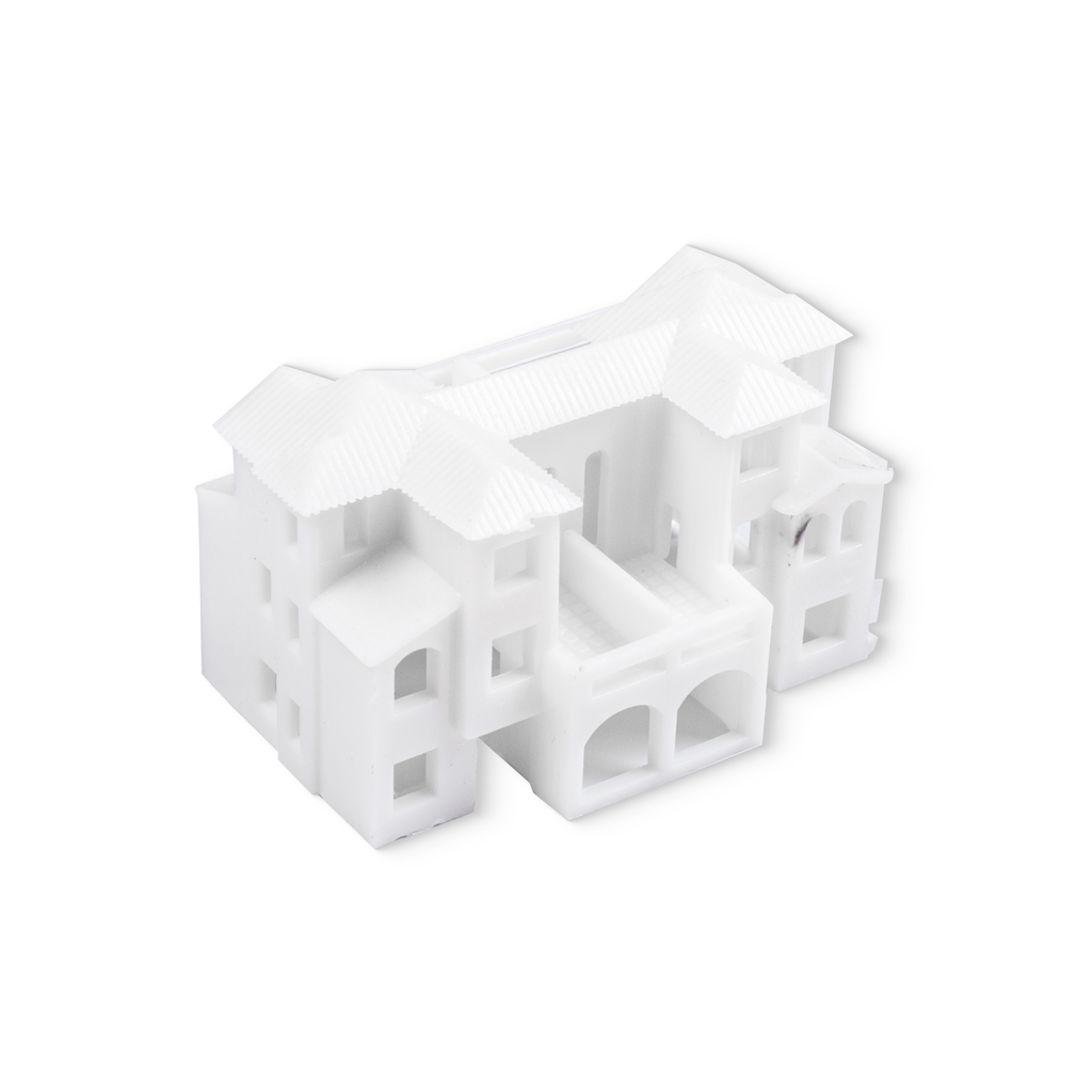 Miniature Villa 3 Floors White L40 X W26 XH25mm1pc