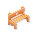 Miniature Garden Bench Brown L33mm1pc