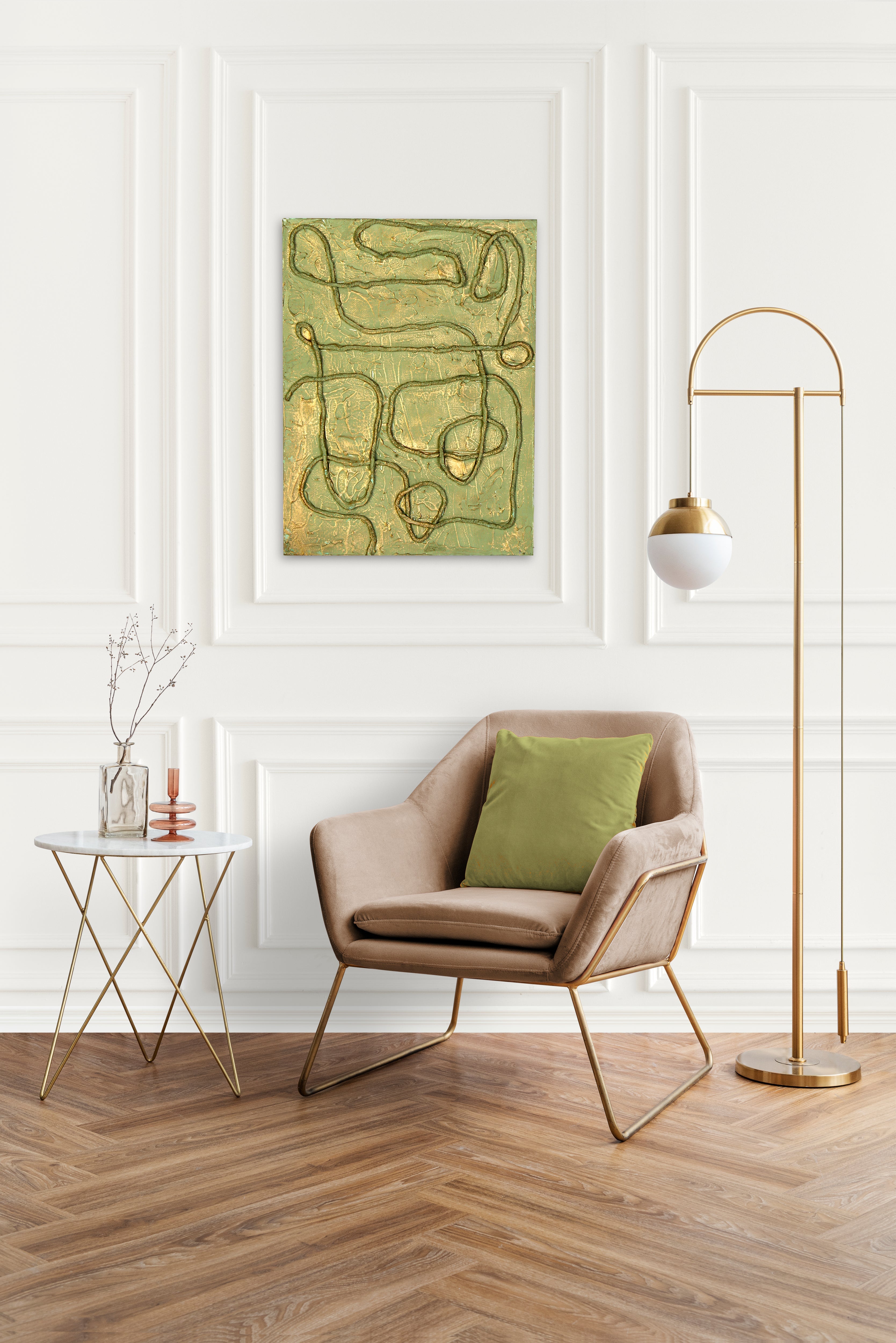 Wall Decor Handmade Rope Art Entangled Approx H18 X L12 X D0.78inch 1pc