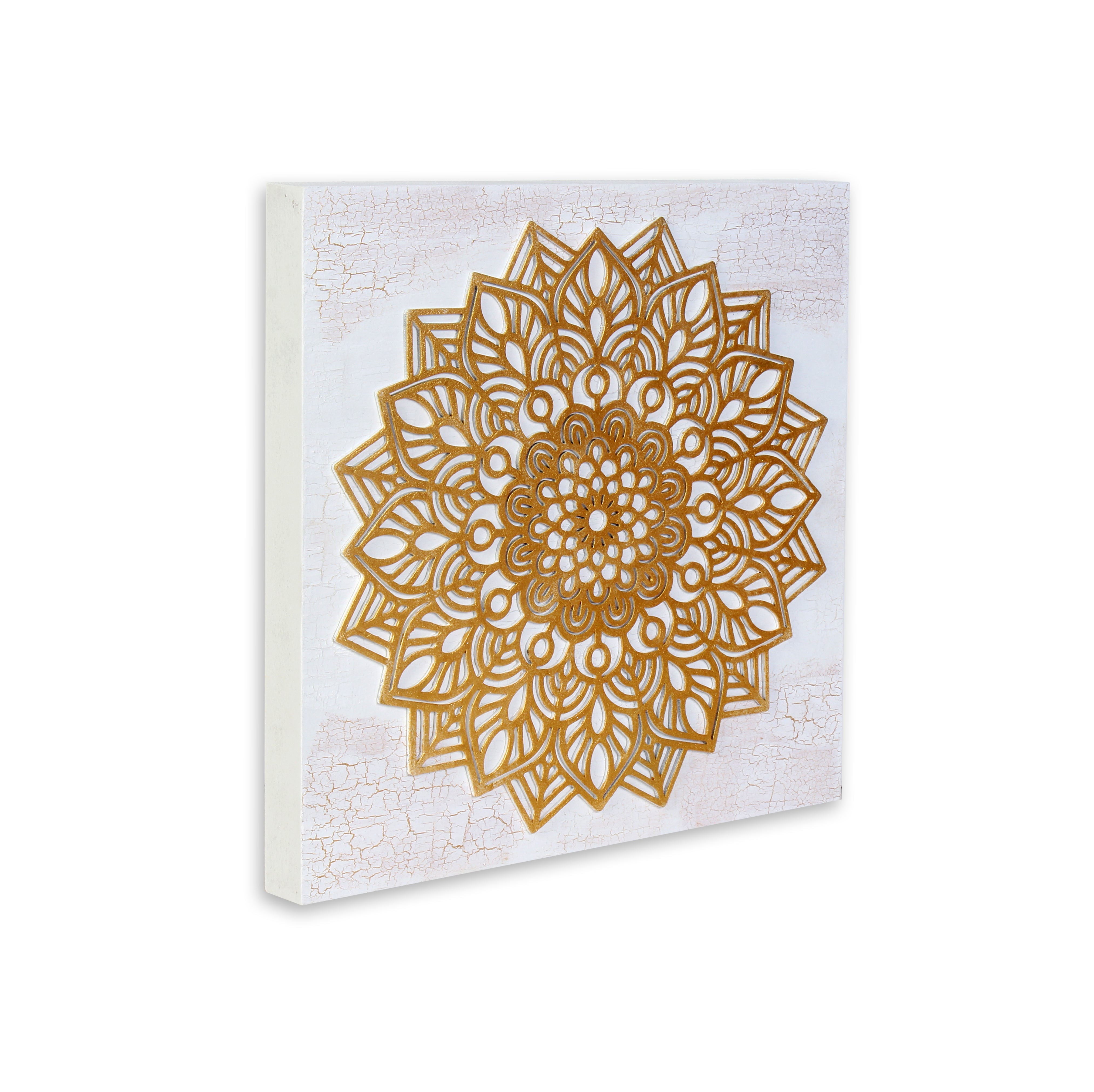 Wall Decor Lacy Floral Mandala Approx H12 X L12 X D0.78inch 1pc