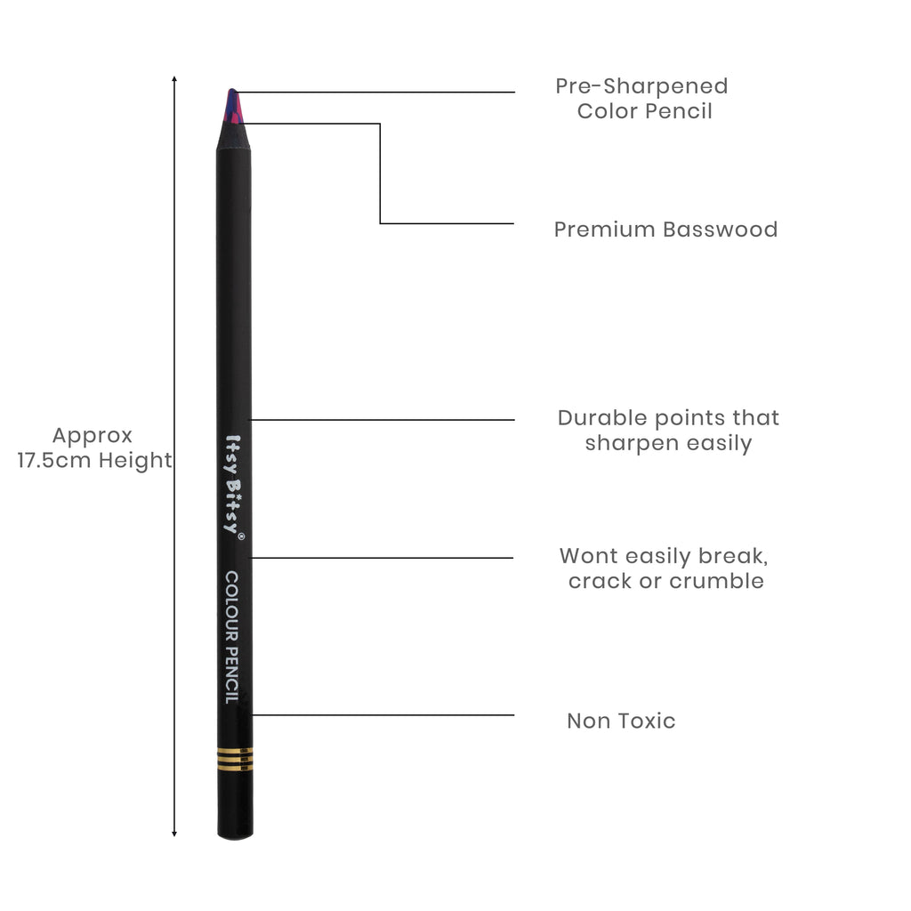 Premium Artist Rainbow Colour Pencil 1pc - Cosmic Bloom