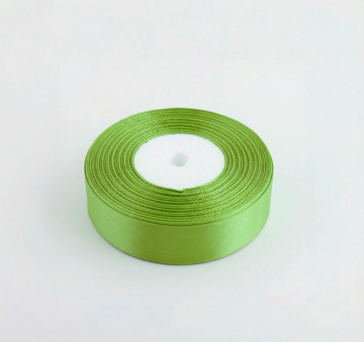 Satin Ribbon 25Mm 50Mtr Parrot Green