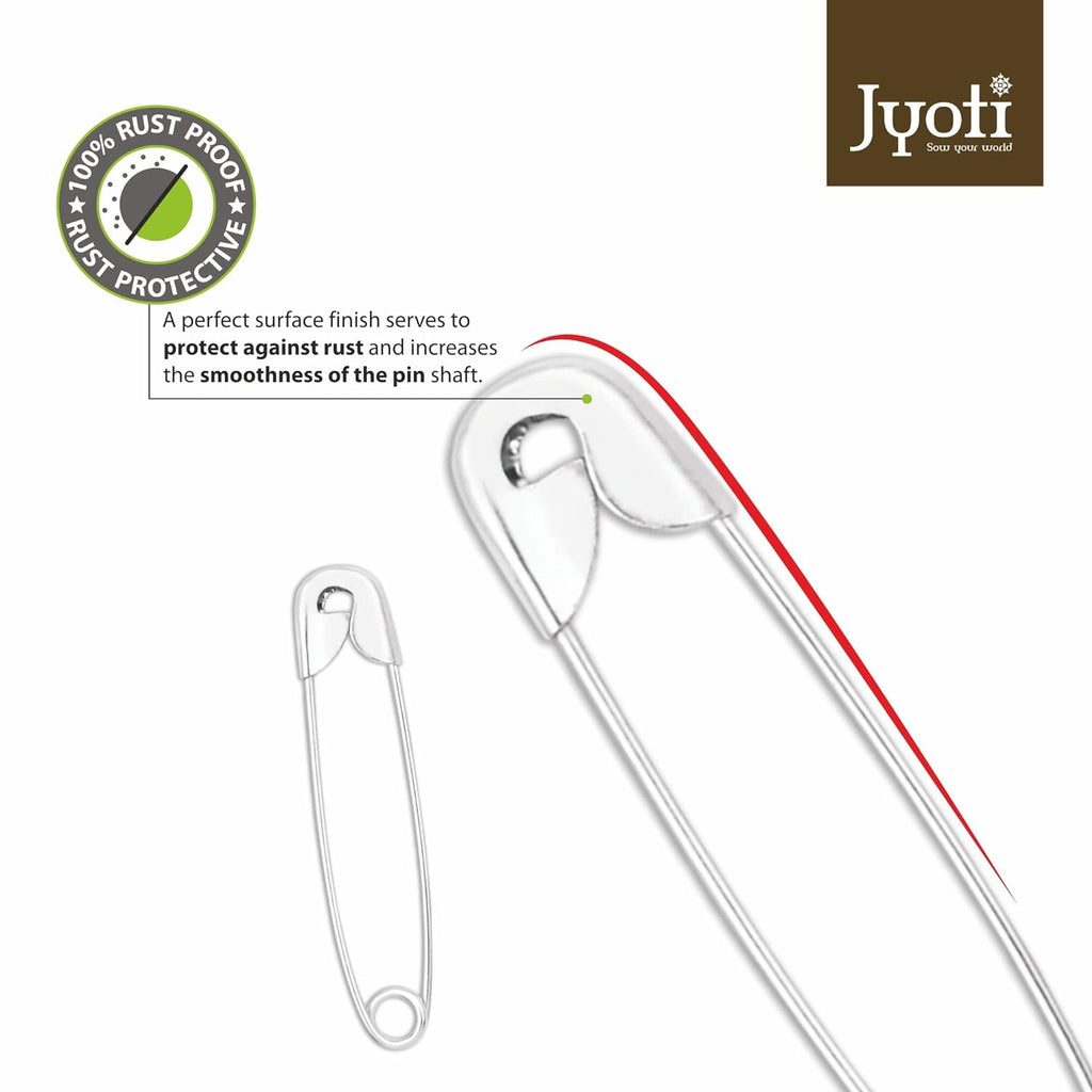 Safety Pins 4 Size 10Pcs Jyoti