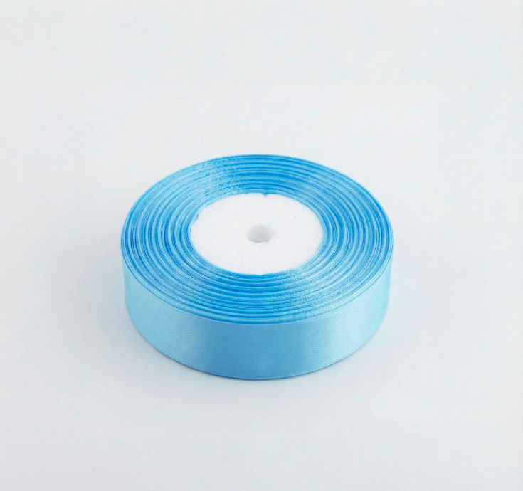 Satin Ribbon 25Mm 50Mtr Lt Blue