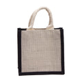 Burlap Bag with Padded Fabric Handlesorted Colours L8.2 X W8.2 X D4inch 1pc