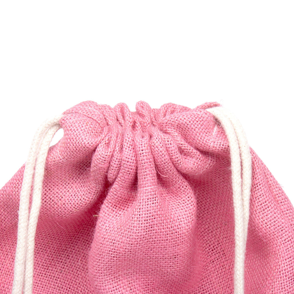 Burlap Backpack Assorted Colours L16.9 X W12.9inch 1pc