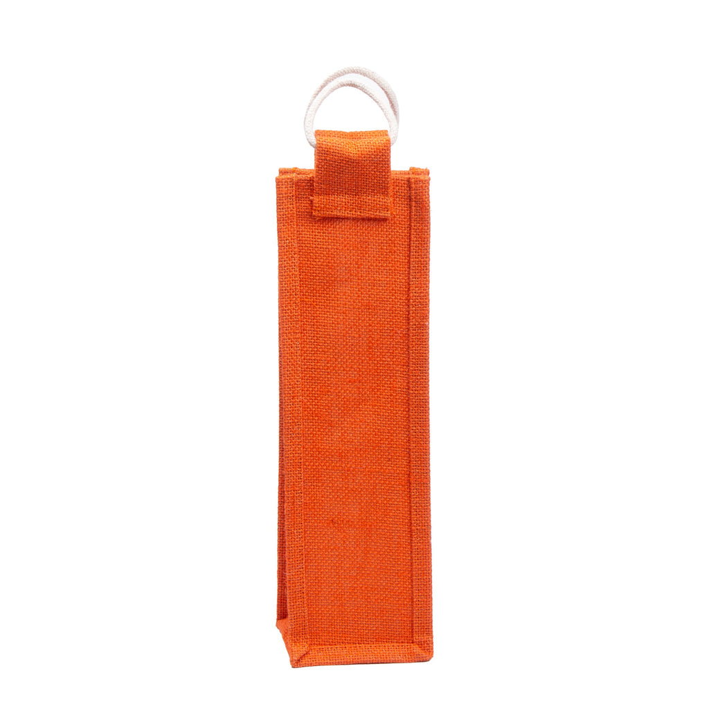 Burlap Wine Bag Assorted Colours L13.9 X W4 inch 1pc