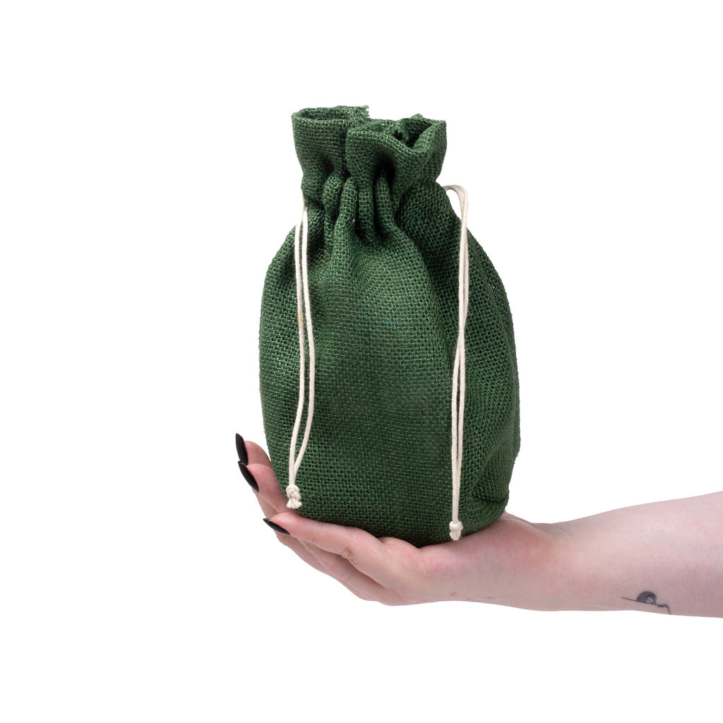Burlap Drawstring Bag Assorted Colours L8 X W7.5X D3inch 1pc