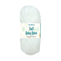 Soft Baby Knitting/Crochet Yarn 100% Acrylic White 267m 100g