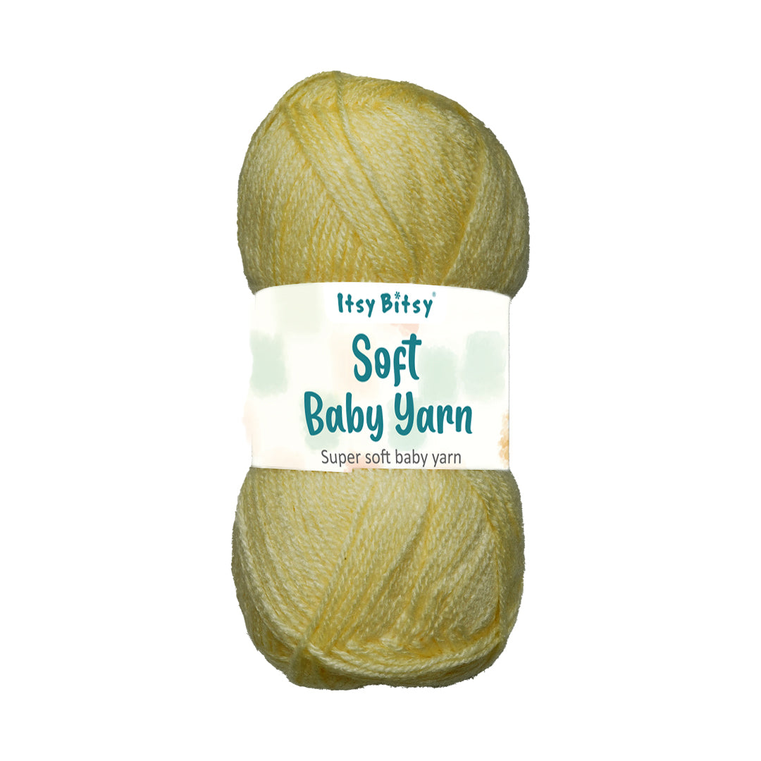 Soft Baby Knitting/Crochet Yarn 100% Acrylic Buttermilk 267m 100g
