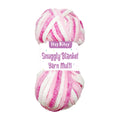 Snuggly Blanket Knitting/Crochet yarn Multi 100% Polyester Raspberry Rose Multi Colour 50m 100g