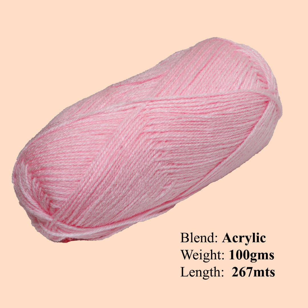 Soft Baby Knitting/Crochet Yarn 100% Acrylic Sweet Pea 267m 100g