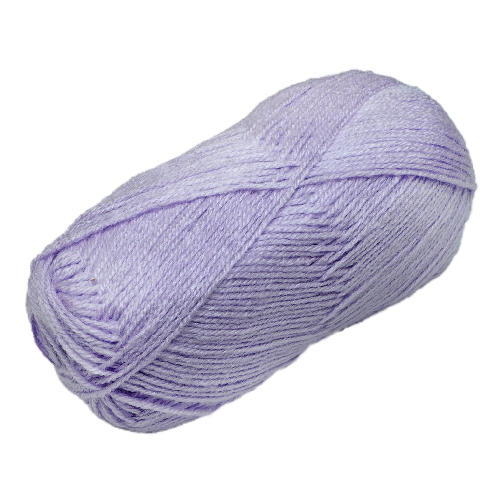 Soft Baby Knitting/Crochet Yarn 100% Acrylic Light Lavender 267m 100g