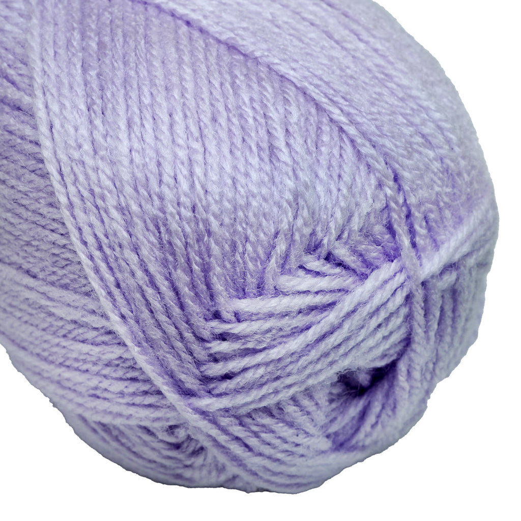 Soft Baby Knitting/Crochet Yarn 100% Acrylic Light Lavender 267m 100g