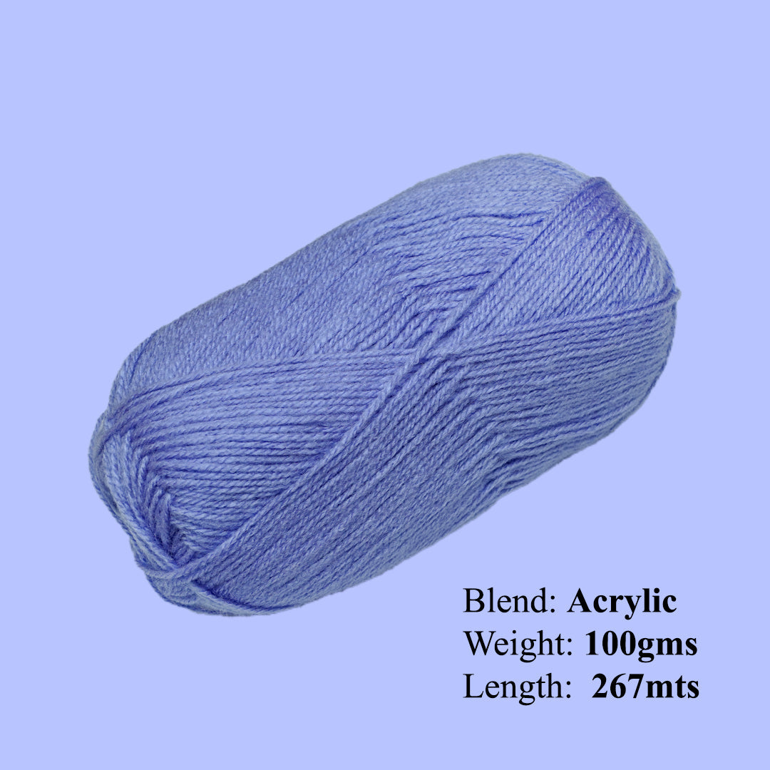 Soft Baby Knitting/Crochet Yarn 100% Acrylic Sea Wave 267m 100g