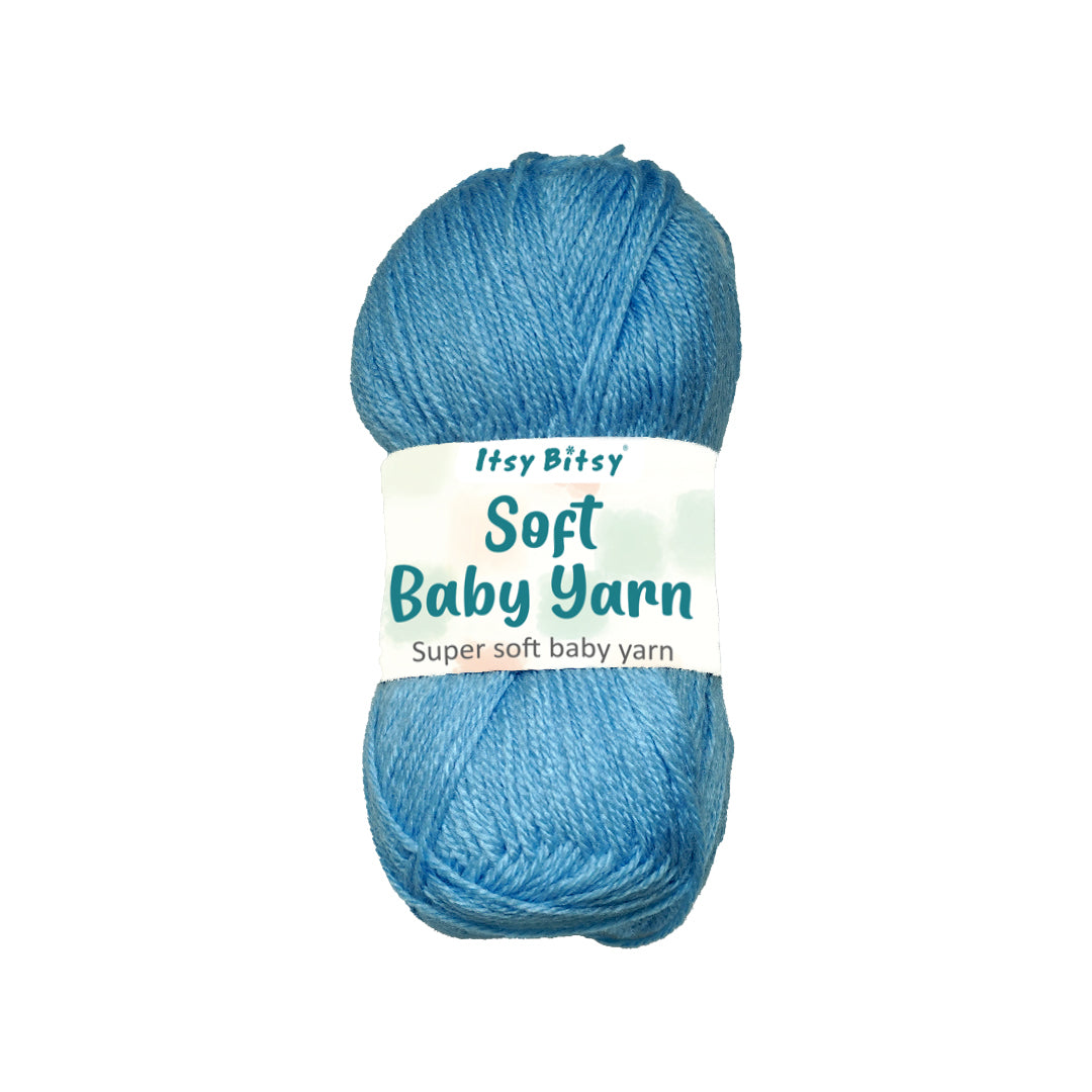 Soft Baby Knitting/Crochet Yarn 100% Acrylic Ocean Whisper 267m 100g