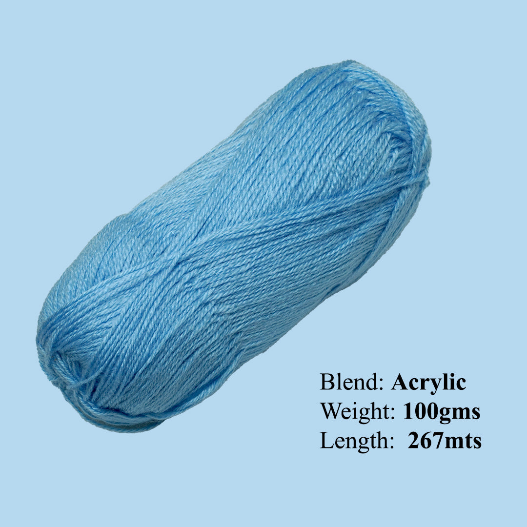 Soft Baby Knitting/Crochet Yarn 100% Acrylic Ocean Whisper 267m 100g