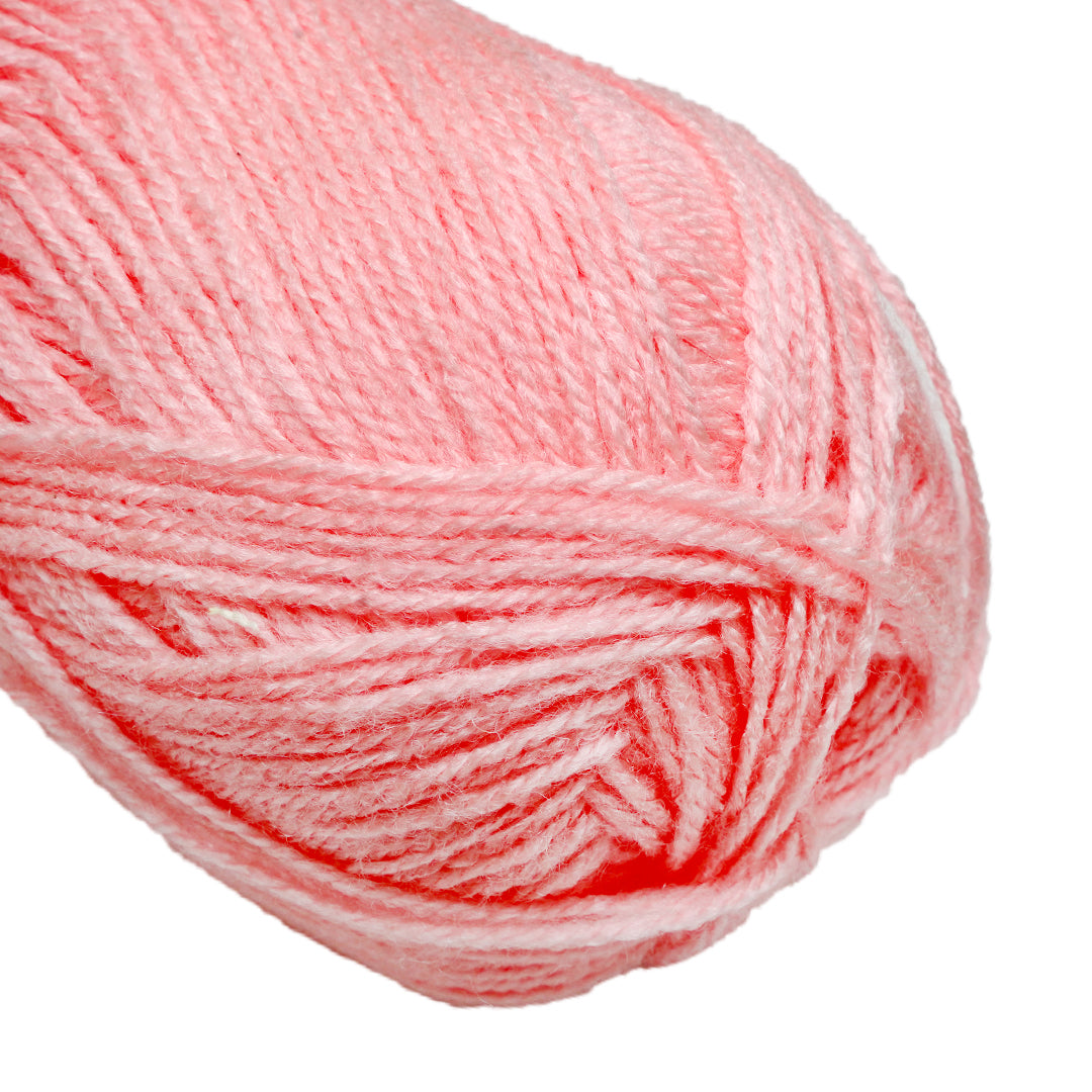 Soft Baby Knitting/Crochet Yarn 100% Acrylic Rose Pink 267m 100g