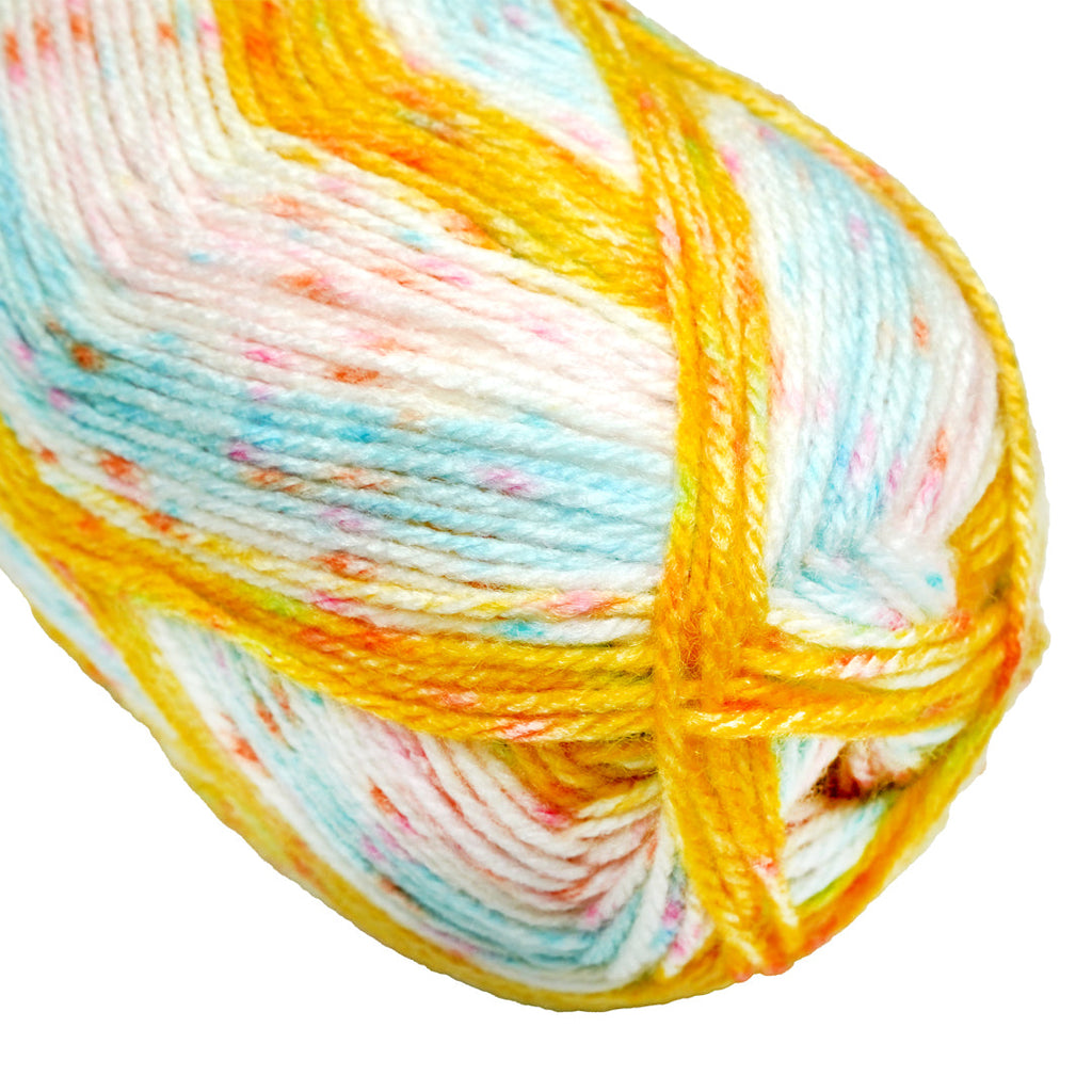 Soft Baby Knitting/Crochet Yarn Multi 100% Acrylic Morning Sky 267m 100g