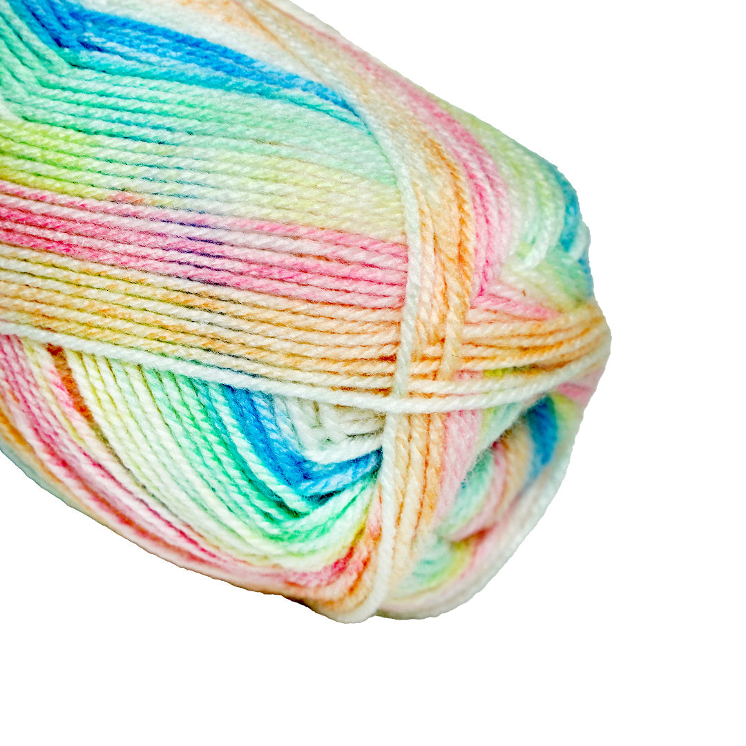 Soft Baby Knitting/Crochet Yarn Multi 100% Acrylic Morning Rose 267m 100g