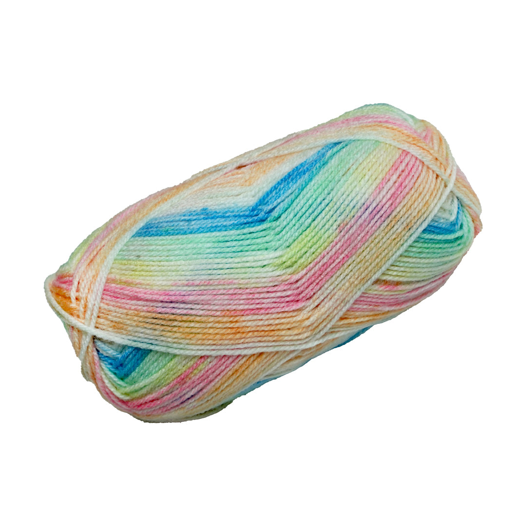 Soft Baby Knitting/Crochet Yarn Multi 100% Acrylic Morning Rose 267m 100g