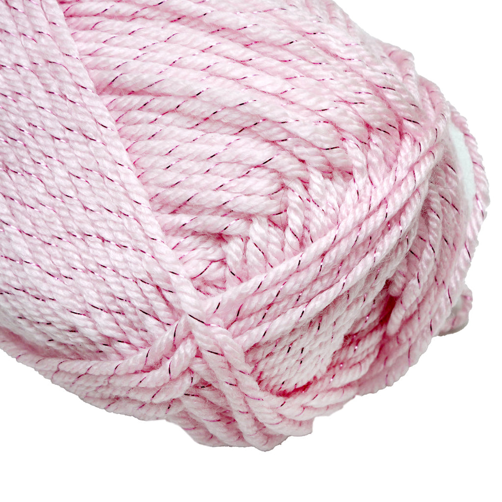 Soft Twinkle Knitting/Crochet Yarn 99% Anti Pill Acrylic Baby Pink 170m 100g