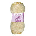 Soft Twinkle Knitting/Crochet Yarn 99% Anti Pill Acrylic Cream 170m 100g