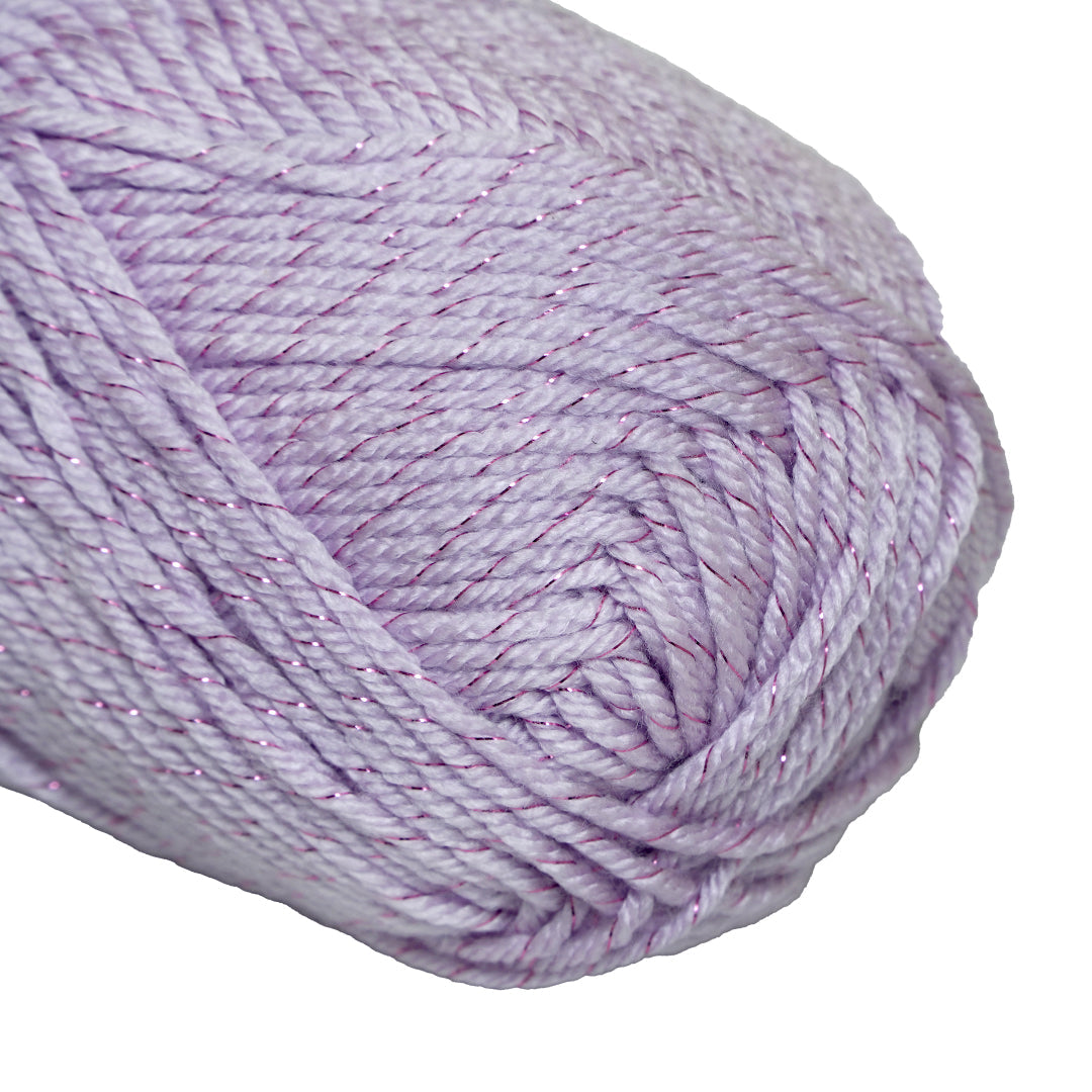 Soft Twinkle Knitting/Crochet Yarn 99% Anti Pill Acrylic Lilac 170m 100g