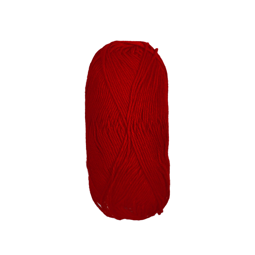 Pure Cotton Knitting/Crochet Yarn 100% Cotton Red Robin 130m 50g
