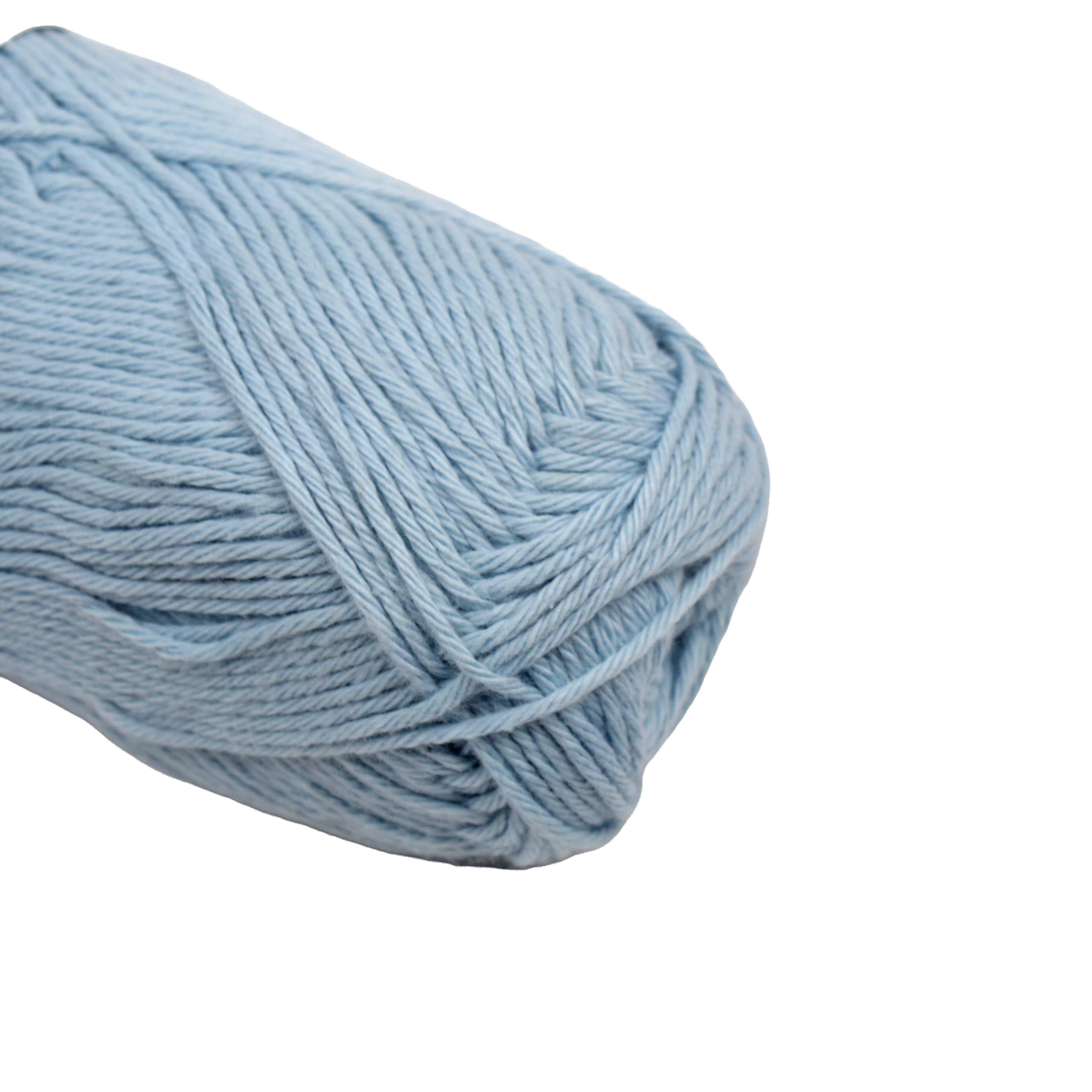 Pure Cotton Knitting/Crochet Yarn 100% Cotton Pale Ash Blue 130m 50g