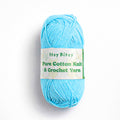 Pure Cotton Knitting/Crochet Yarn 100% Cotton Clear Sky 130m 50g